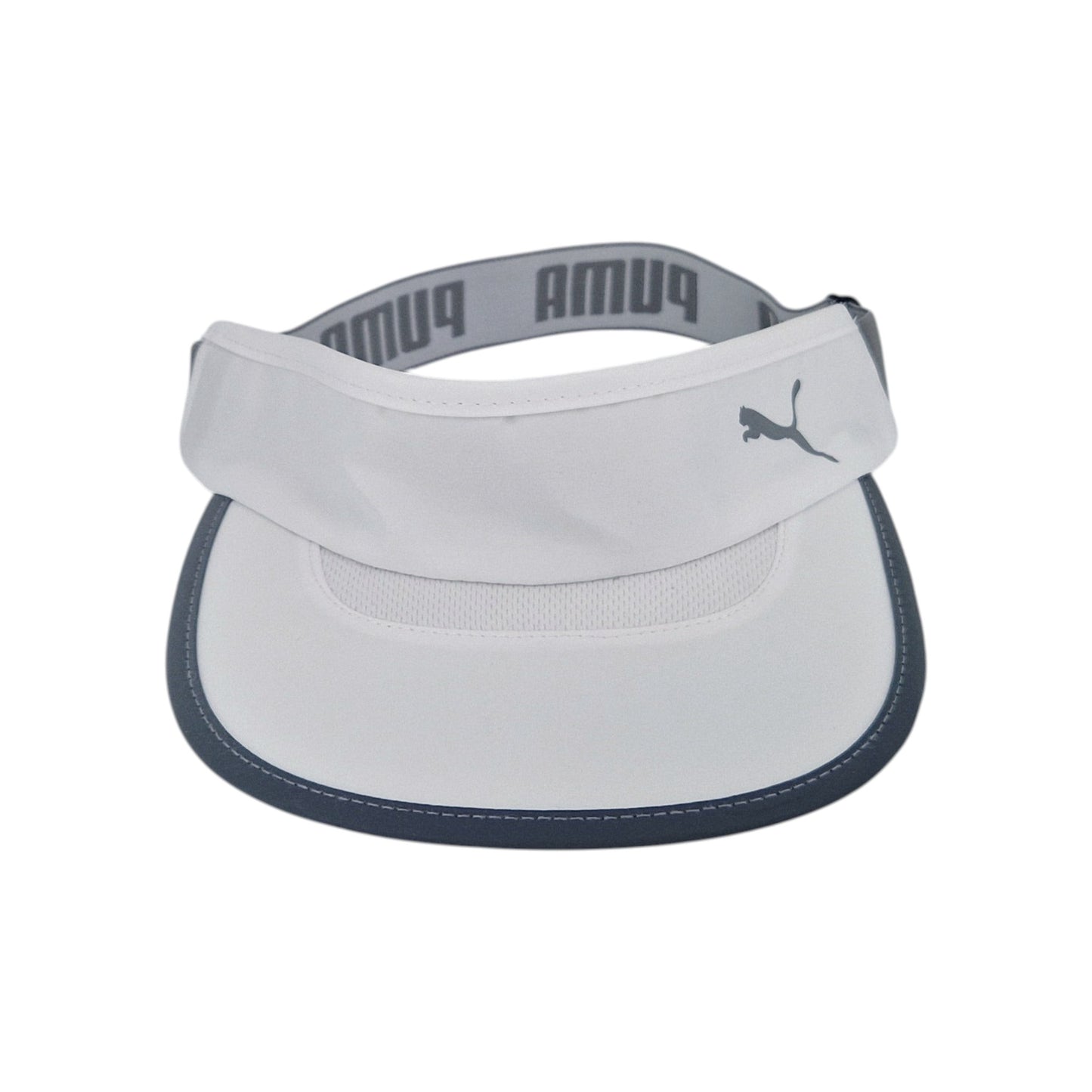 Puma Running Visor Cap Sonnenschutz Damen Herren Weiß