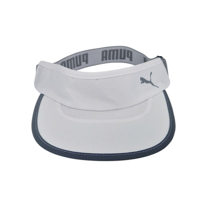 Puma Running Visor Cap Sonnenschutz Damen Herren Weiß