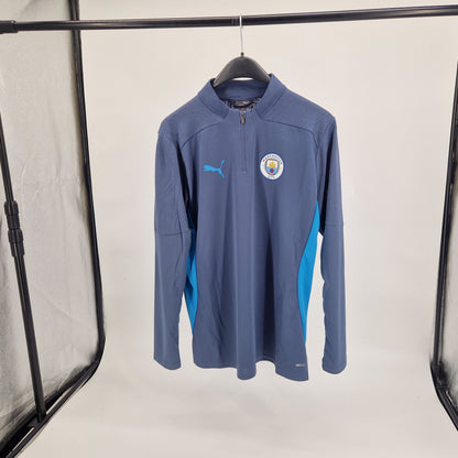 Puma MCFC Manchester City Training 1/4 Zip Shirt