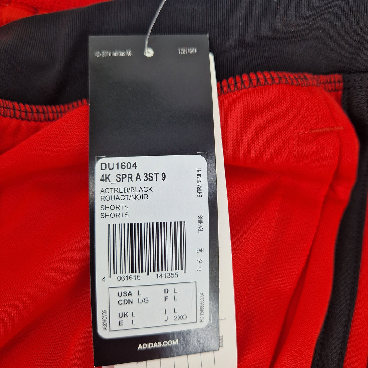 Adidas 4K_SPR A 3ST 9 kurze Hose Shorts Laufhose Gr. L DU1604