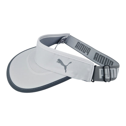Puma Running Visor Cap Sonnenschutz Damen Herren Weiß