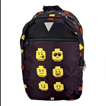 LEGO Extended Backpack Faces Black Kinder Rucksack Gesichter – Bild 1