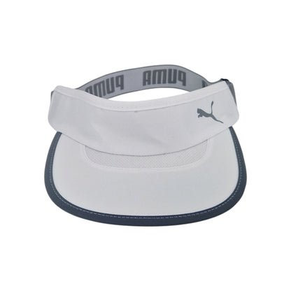 Puma Running Visor Cap Sonnenschutz Damen Herren Weiß