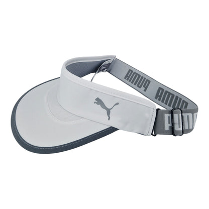 Puma Running Visor Cap Sonnenschutz Damen Herren Weiß
