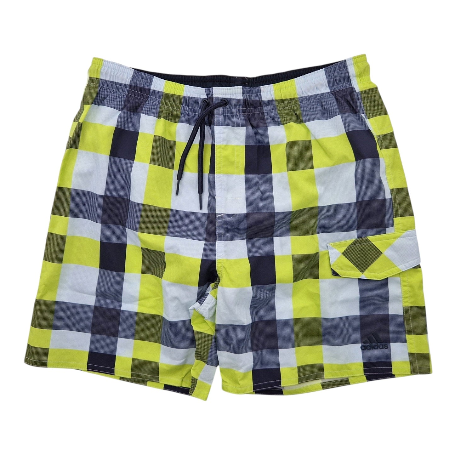 Adidas Y CHECK ML Kinder Badehose Schwimm-Shorts Karomuster S16451
