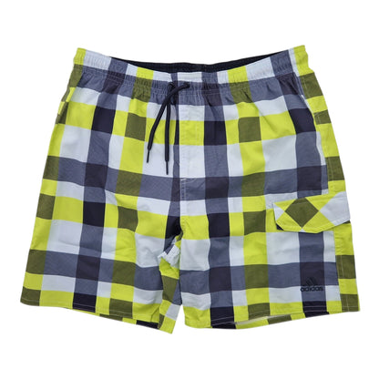 Adidas Y CHECK ML Kinder Badehose Schwimm-Shorts Karomuster S16451