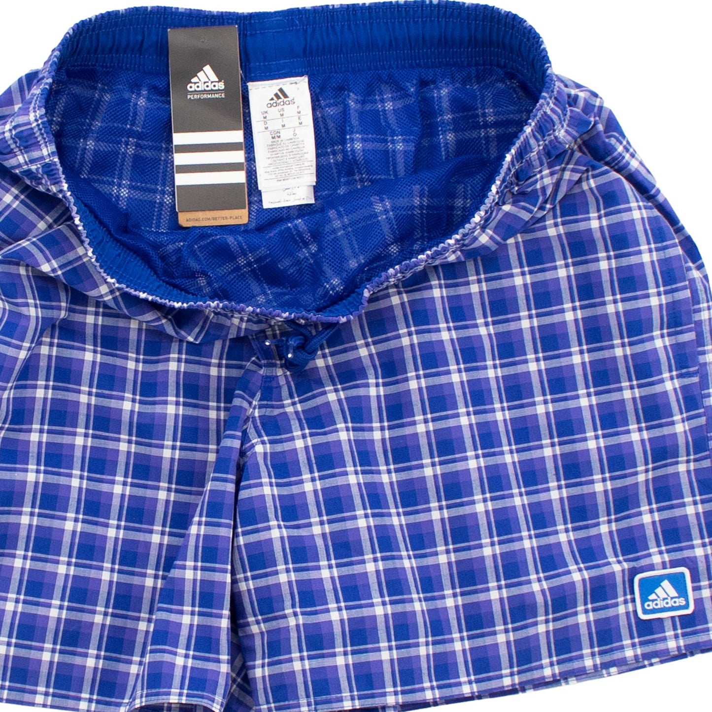 Adidas Check Swim Shorts SL Badehose Herren Schwimmhose