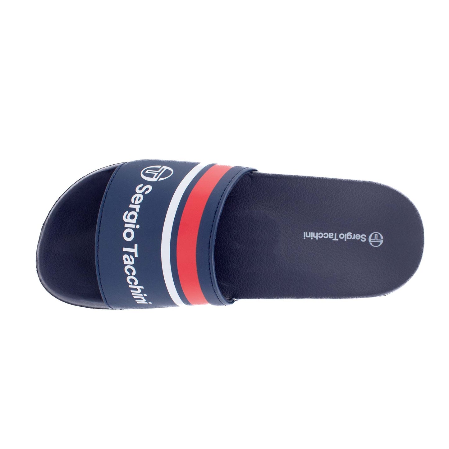 SergioTacchini Portofino Navy Red Slippers Badelatschen Herren Damen Blau