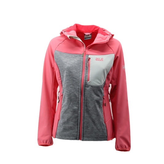 Jack Wolfskin Sky Peak Softshell Jacke HDD Sportive Tech Melange Damen rosa Gr S