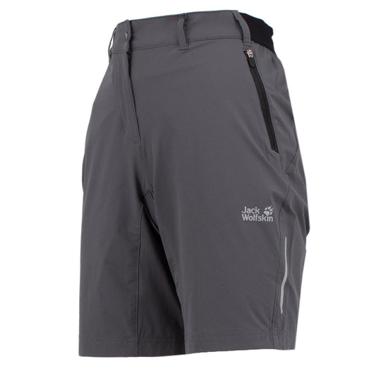 Jack Wolfskin Delta Shorts Outdoor Hiking Kurze Hose Damen grau 1506041-6116 36