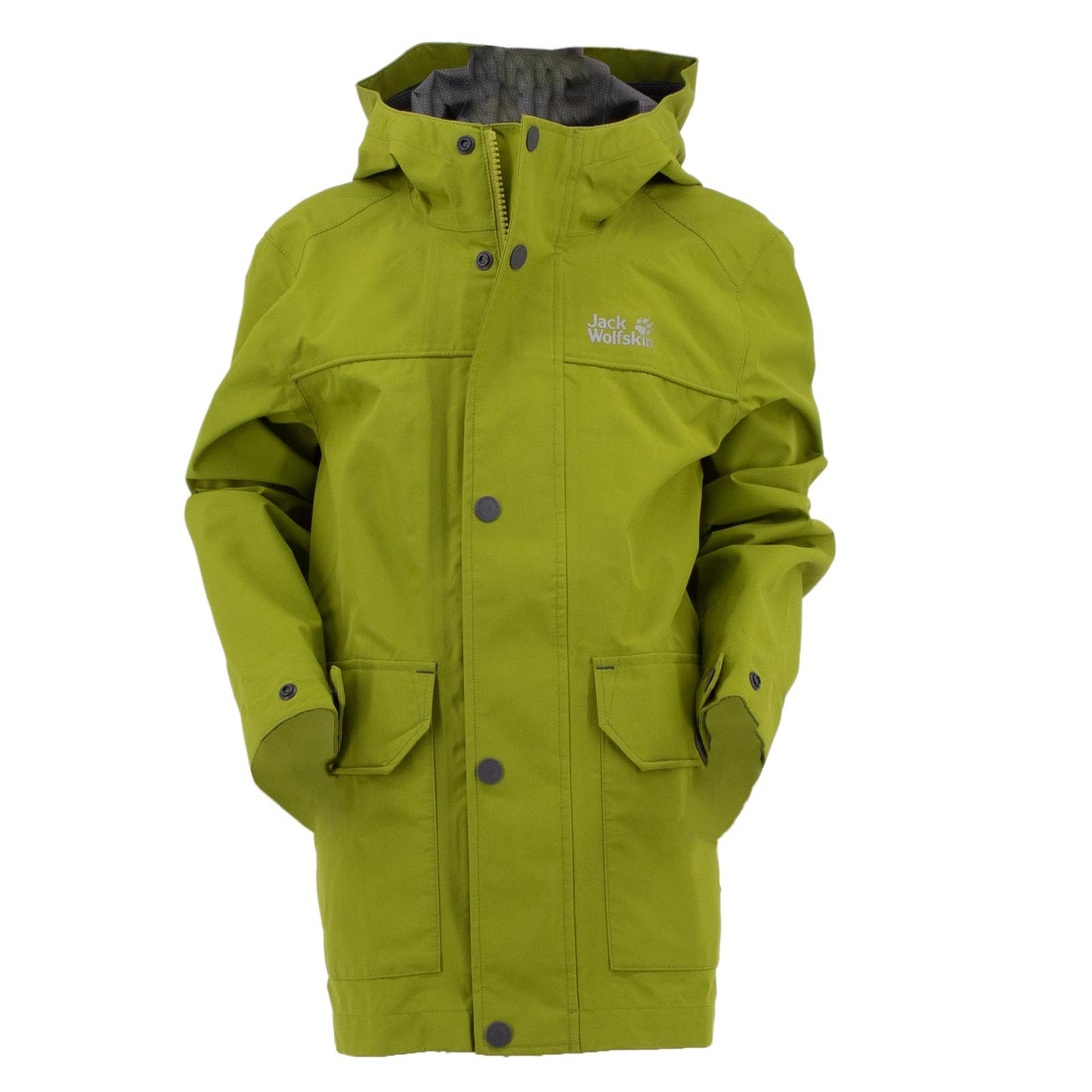 Jack Wolfskin Banner Jacke Windjacke Allwetterjacke Kinder Grün 1607181-4410 128