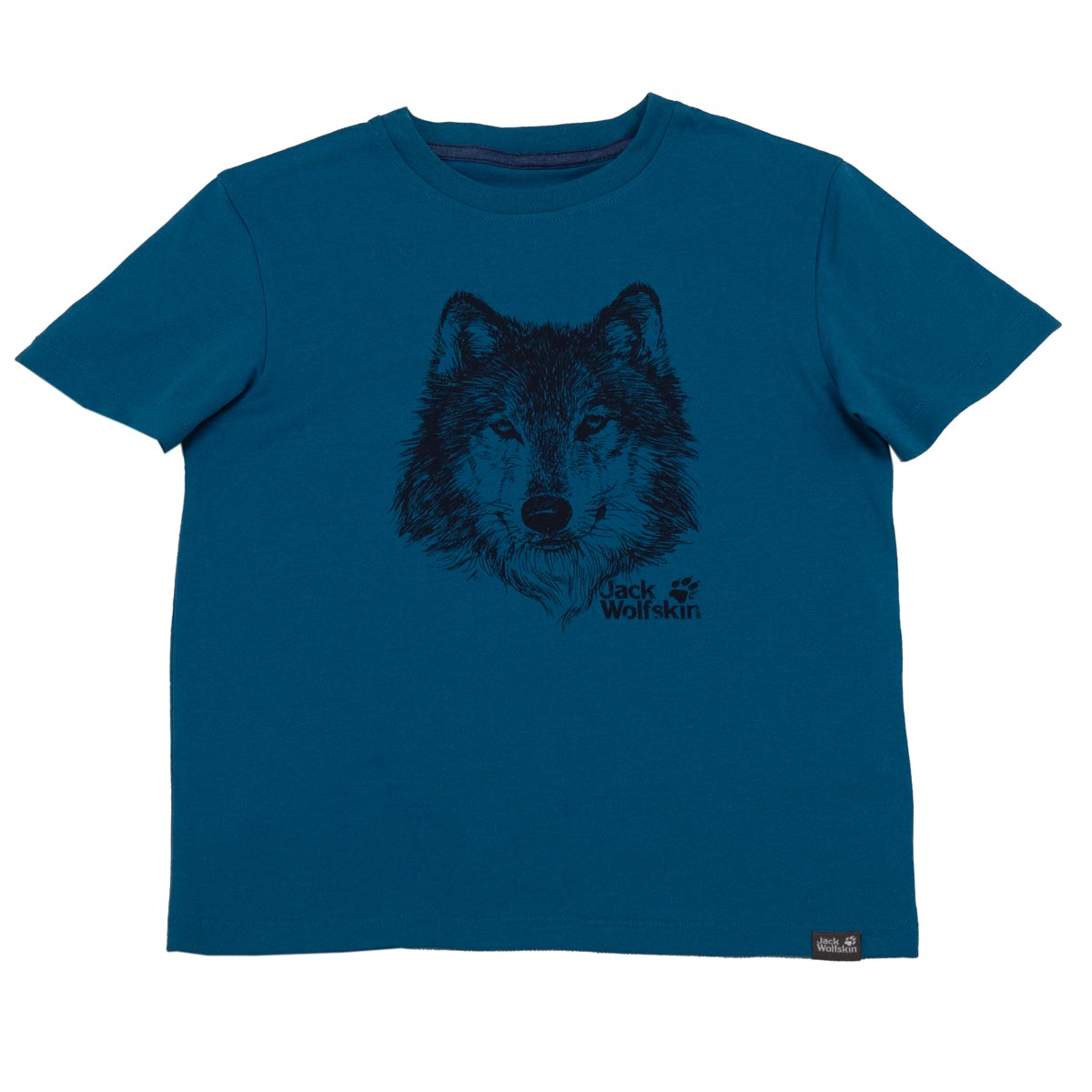 Jack Wolfskin Brand Tee T-Shirt Kinder kurzarm Shirt Baumwolle 1607241-1087 128