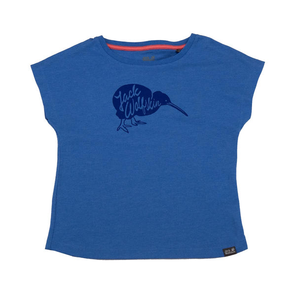 Jack Wolfskin Brand Tee Girl T-Shirt Kinder kurzarm Shirt Baumwolle 1607261-1515