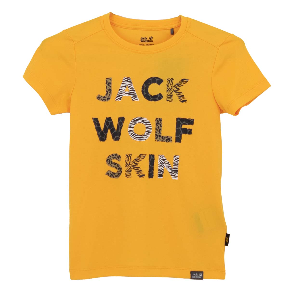 Jack Wolfskin Wild Kids T-Shirt UV-Shirt Funkionsshirt Kinder Gelb 1608471-3802 128