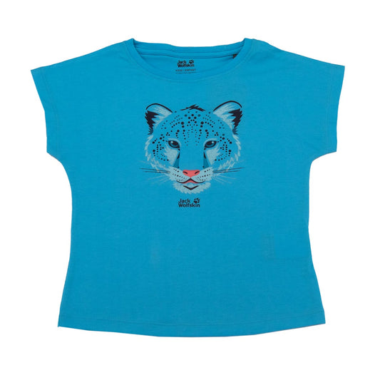 Jack Wolfskin Leopard Tee Girls Kinder T-Shirt Baumwolle Mädchen 1608781-1108 128
