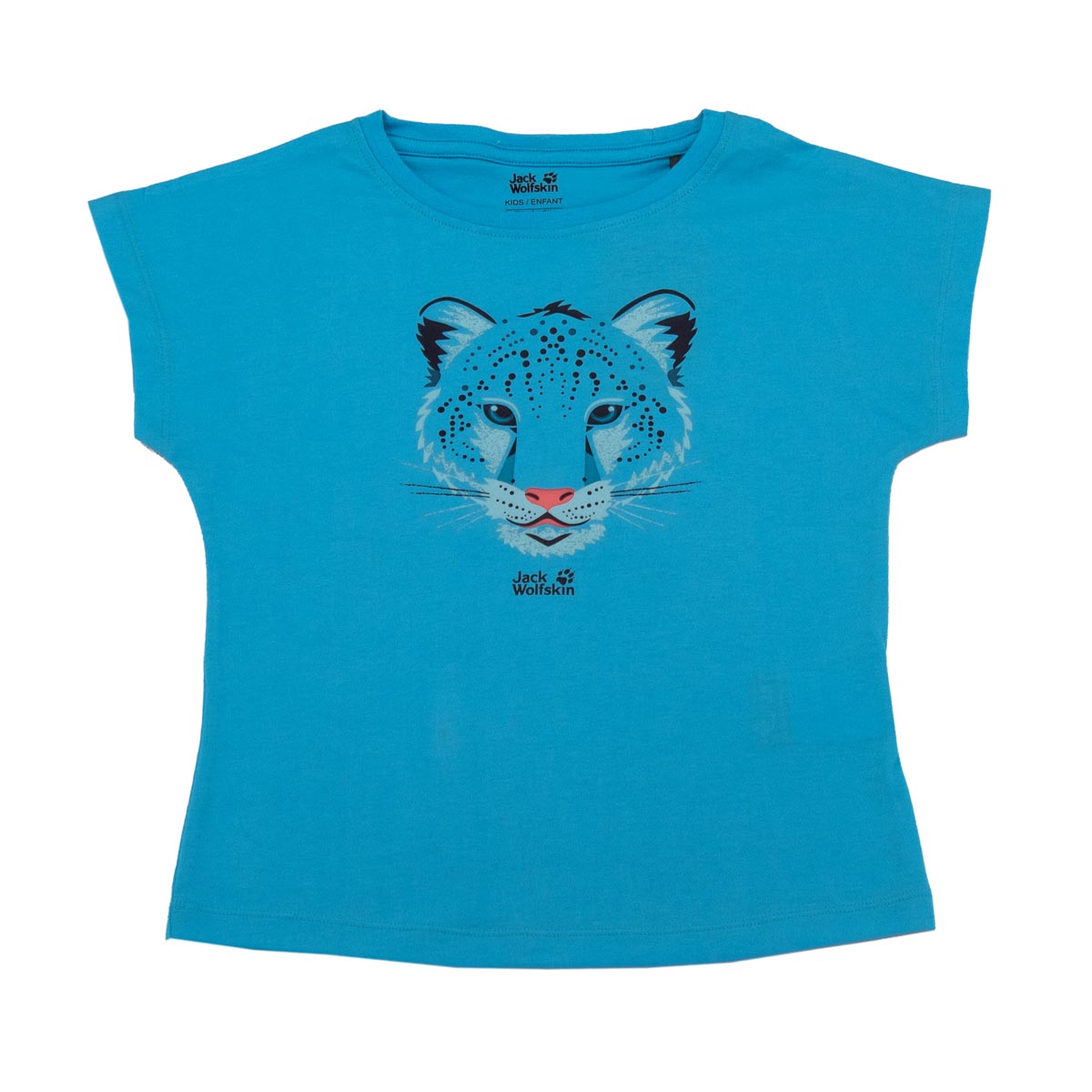 Jack Wolfskin Leopard Tee Girls Kinder T-Shirt Baumwolle Mädchen 1608781-1108 128