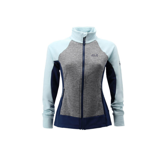 Jack Wolfskin Sky Peak HDD Hybrid Nature Tech Fleece Outdoor Jacke Damen blau S