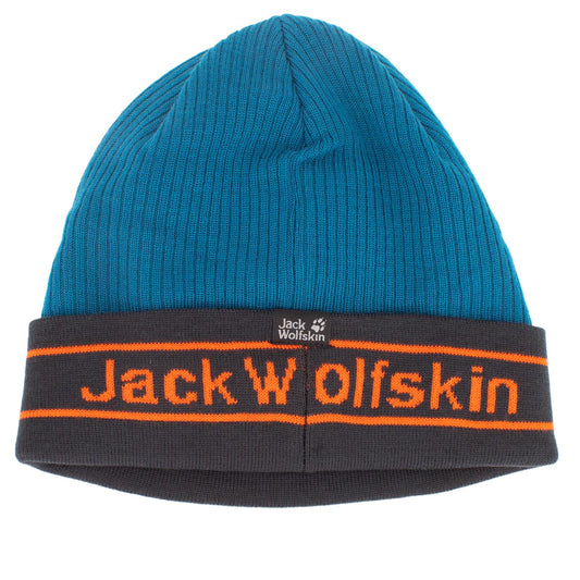 Jack Wolfskin Pride Knit Cap Winter Mütze Strickmütze Blau 1907261-1350