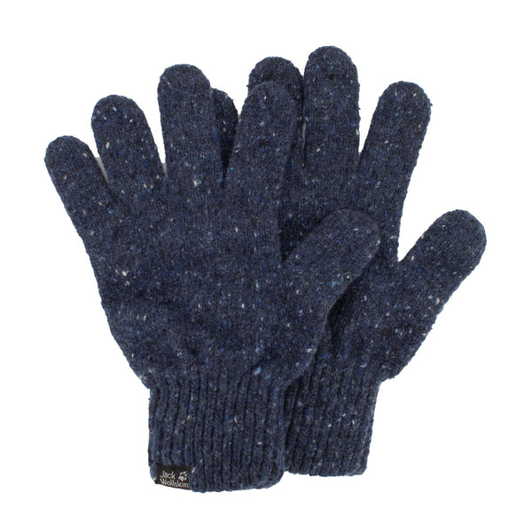Jack Wolfskin Merino Glove Handschuhe Strickhandschuhe Wolle Blau 1907441-1010