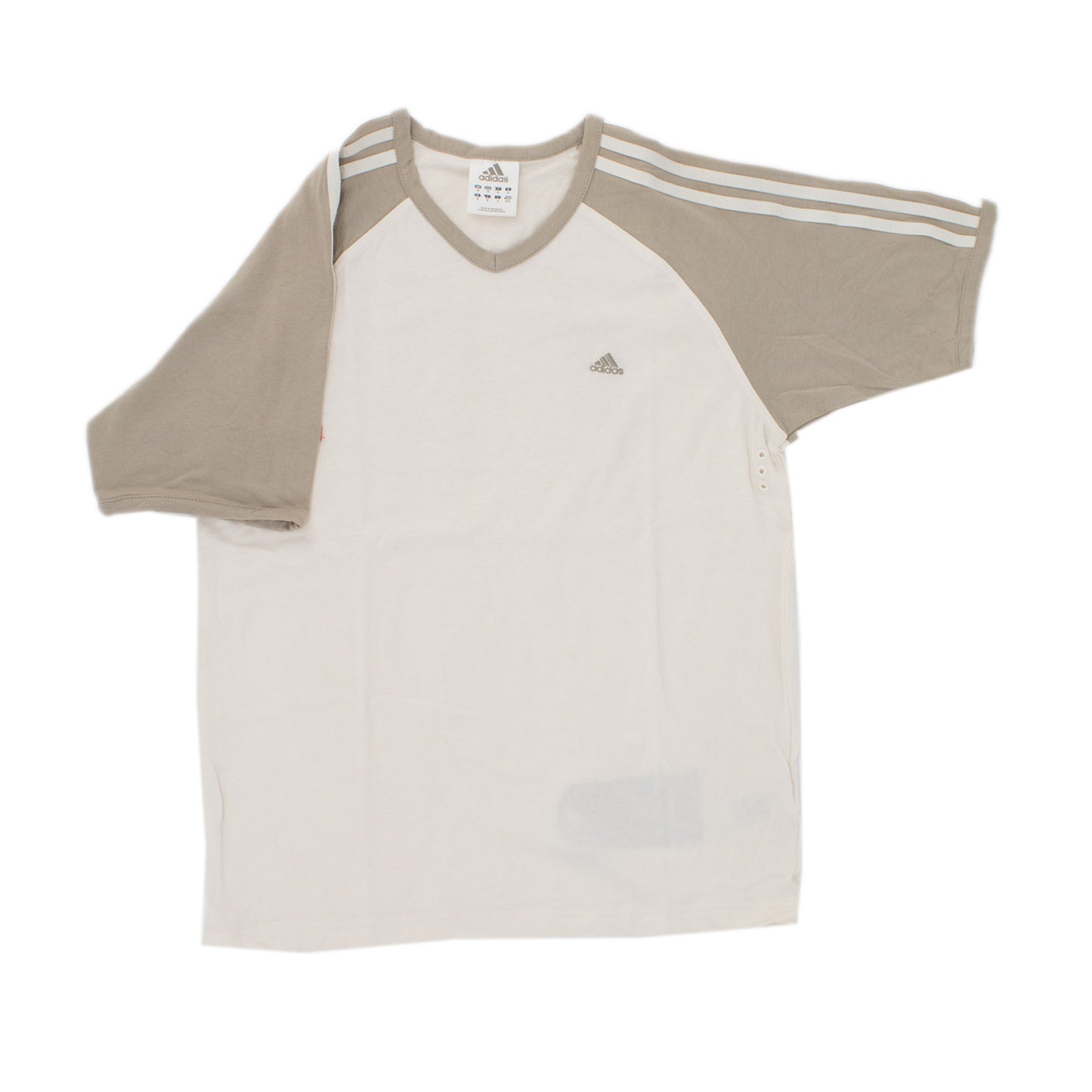 Adidas AD V-TEE Herren T-Shirt Sportshirt Trainingsshirt 697282 Weiß Gr. M
