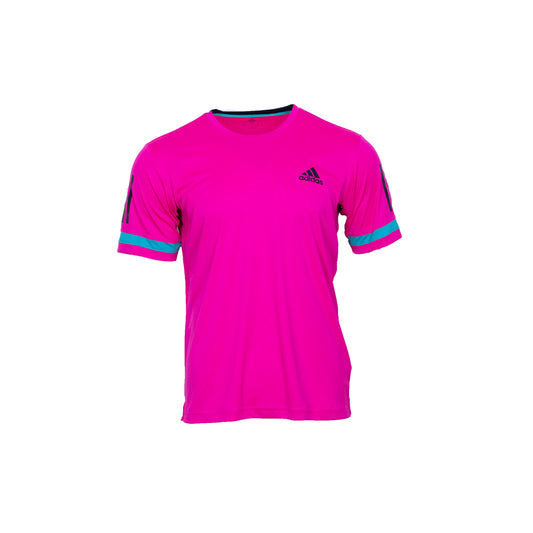 Adidas Club 3 Stripes Herren T-Shirt Tennis Shirt Sportshirt Pink Gr. S D93022 - Brand Dealers Arena e.K. - BDA24