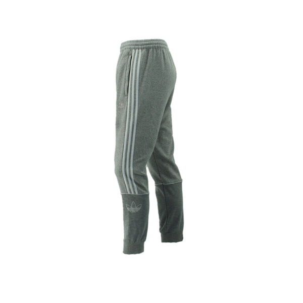 Adidas Originals Trefoil Outline Fleece Sweat Pant Hose Jogginghose grau FM3916