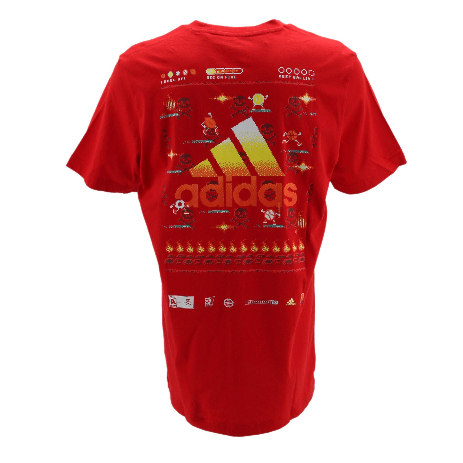 Adidas 8-Bit Platform Gamer Pixel 1 Bit Joystick T-Shirt Herren rot FN1722 - Brand Dealers Arena e.K. - BDA24
