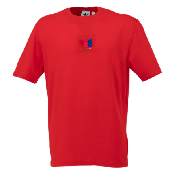 Adidas Originals 3D Trefoil Tee T-Shirt Kurzarm Herren Baumwolle Rot GE0834